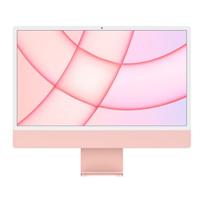 Apple iMac (Retina 4.5K, 24" 2021, 2 TBT3 + 2 USB-C, M1) · 256GB · RAM 8GB · Pink — imagine oficială de catalog