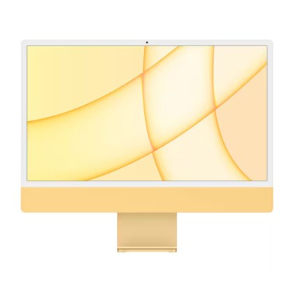 Apple iMac (Retina 4.5K, 24" 2021, 2 TBT3 + 2 USB-C, M1) · 256GB · RAM 8GB · Yellow — imagine oficială de catalog