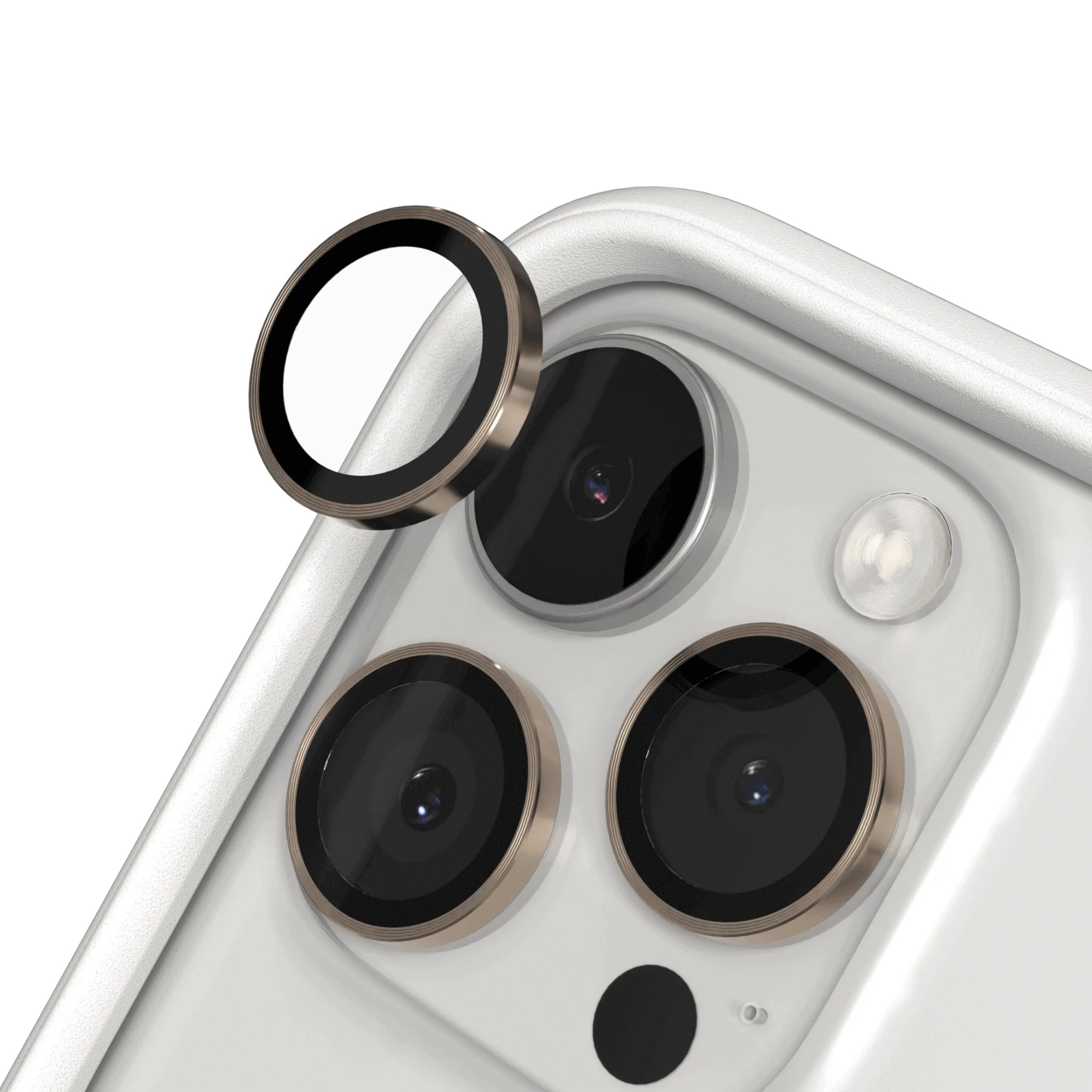 Protecție lentile cameră RHINOSHIELD pentru iPhone 16 Pro / iPhone 16 Pro Max, auriu