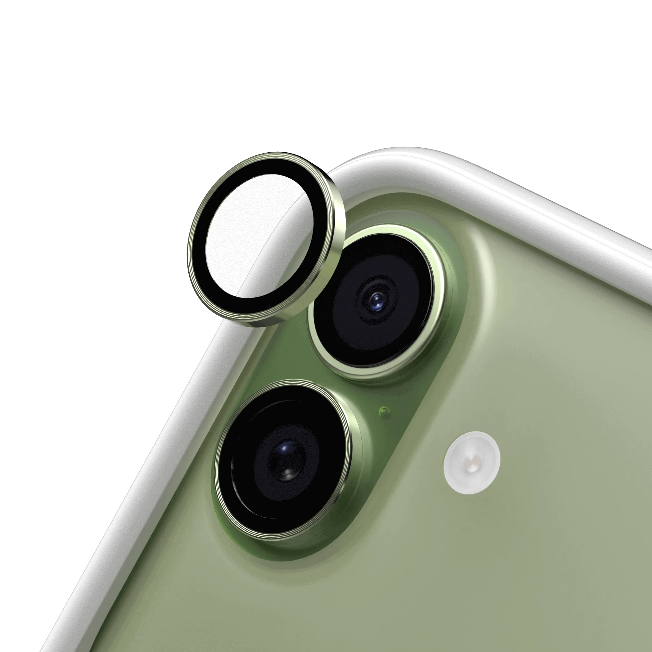 Protecție lentile cameră RHINOSHIELD pentru iPhone 16 / iPhone 16 Plus / iPhone 17, verde