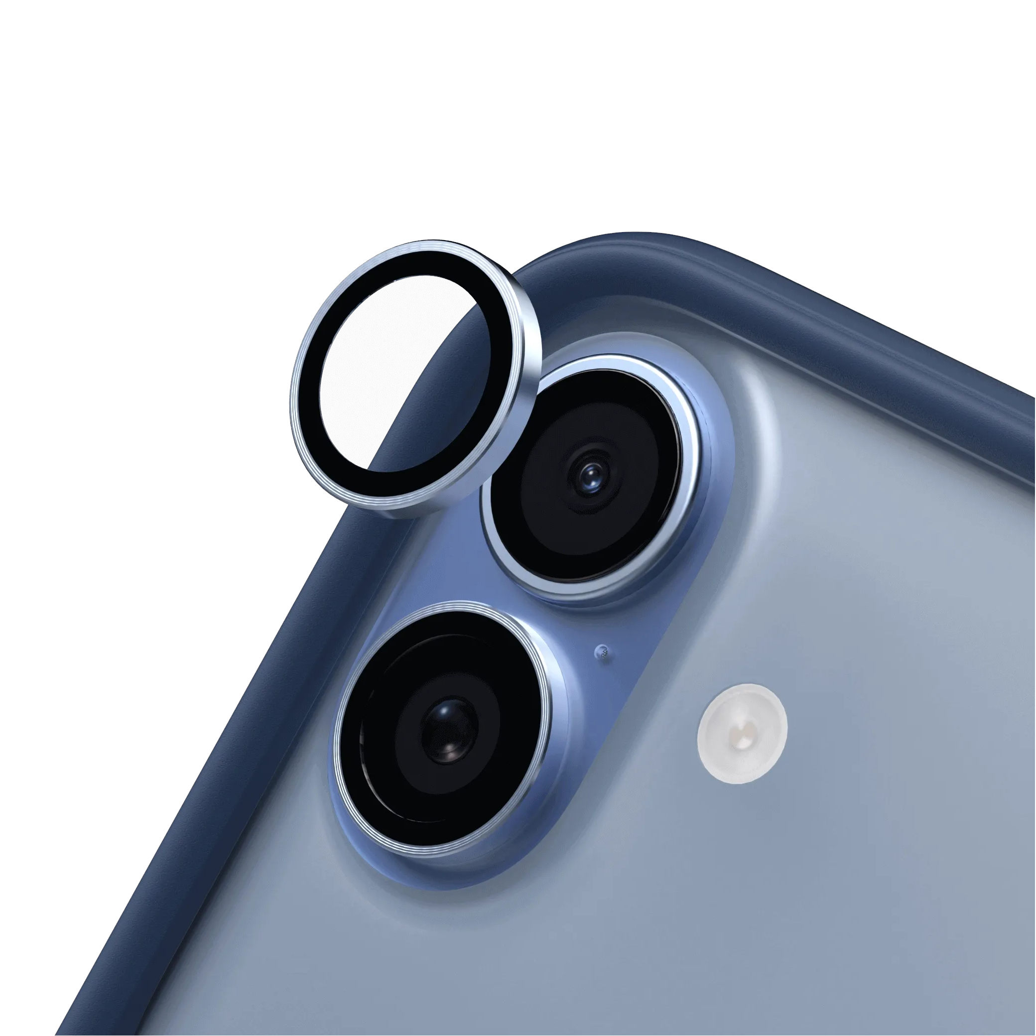 Protecție lentile cameră RHINOSHIELD pentru iPhone 16 / iPhone 16 Plus / iPhone 17, albastru