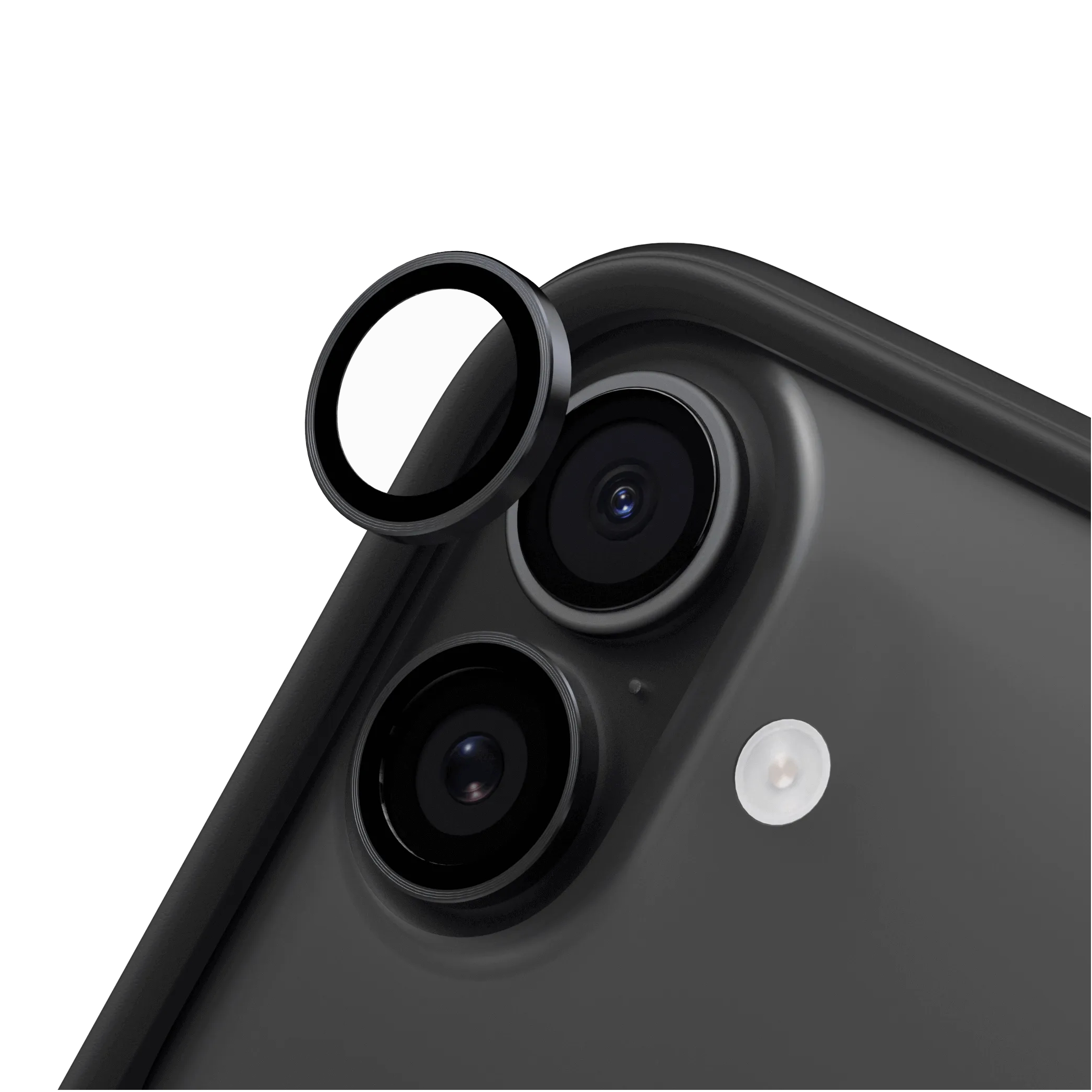 Protecție lentile cameră RHINOSHIELD pentru iPhone 16 / iPhone 16 Plus / iPhone 17, gri închis