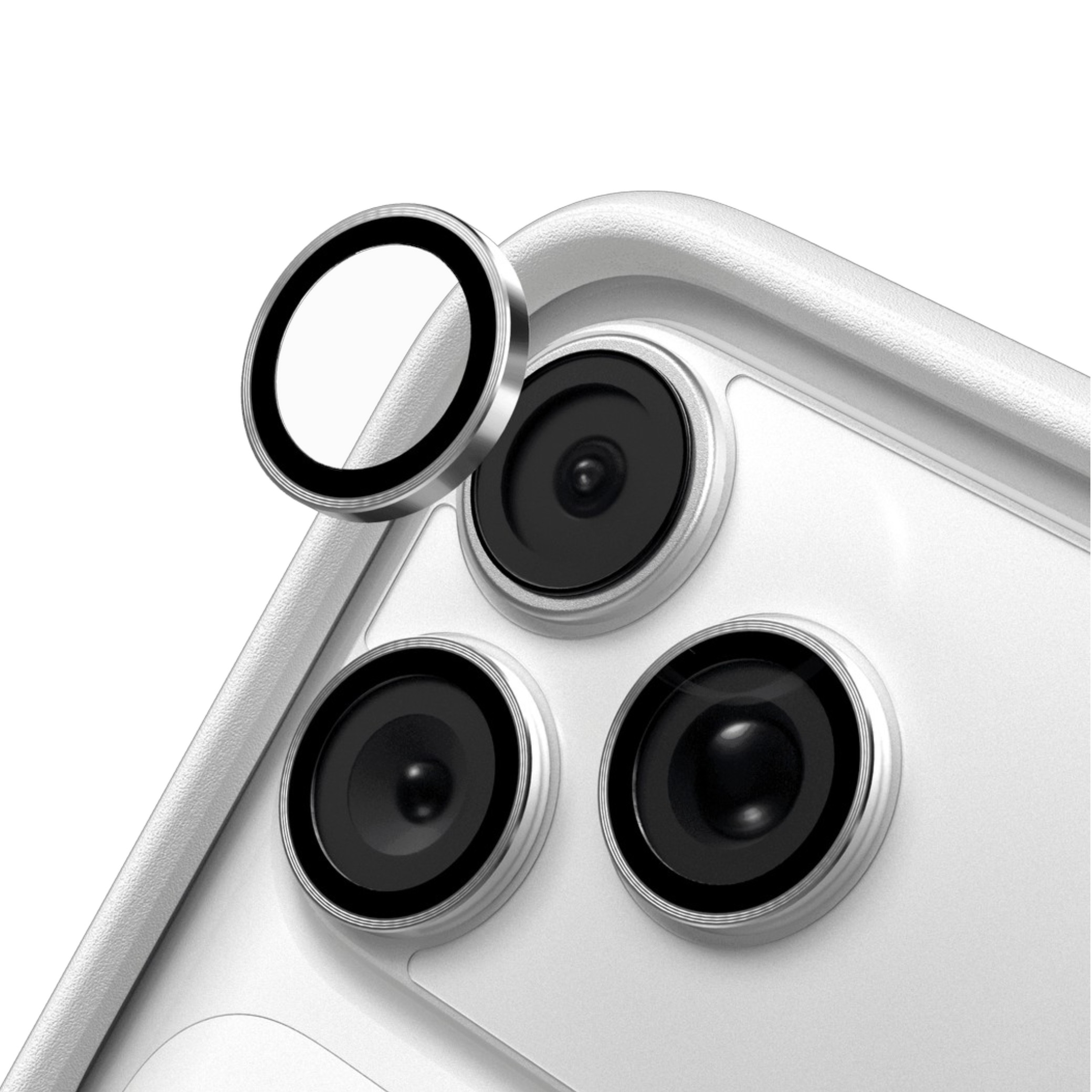 Protecție lentile cameră RHINOSHIELD pentru iPhone 18 Pro, argintiu