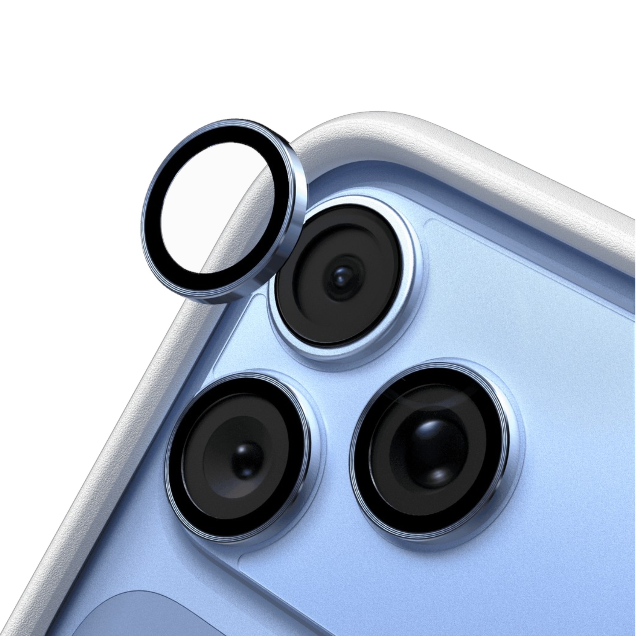 Protecție lentile cameră RHINOSHIELD pentru iPhone 18 Pro Max, albastru deschis