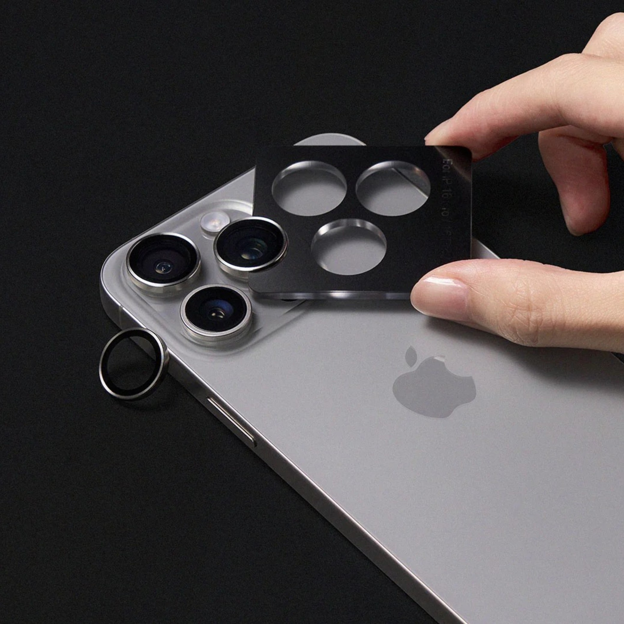Protecție lentile cameră RHINOSHIELD pentru iPhone 18 Pro Max, albastru deschis