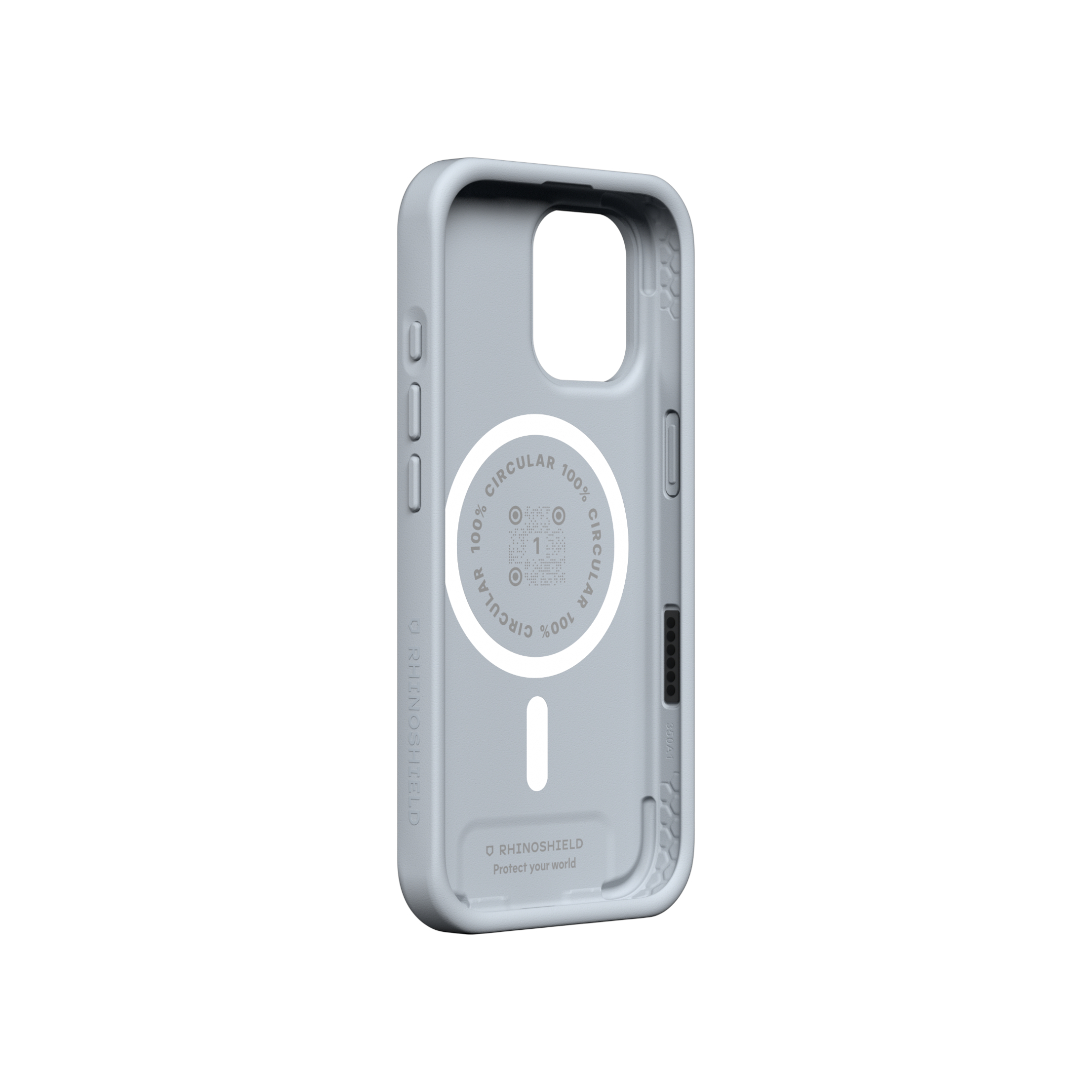 Husă RHINOSHIELD SolidX MagSafe pentru iPhone 16 Pro, gri argintiu