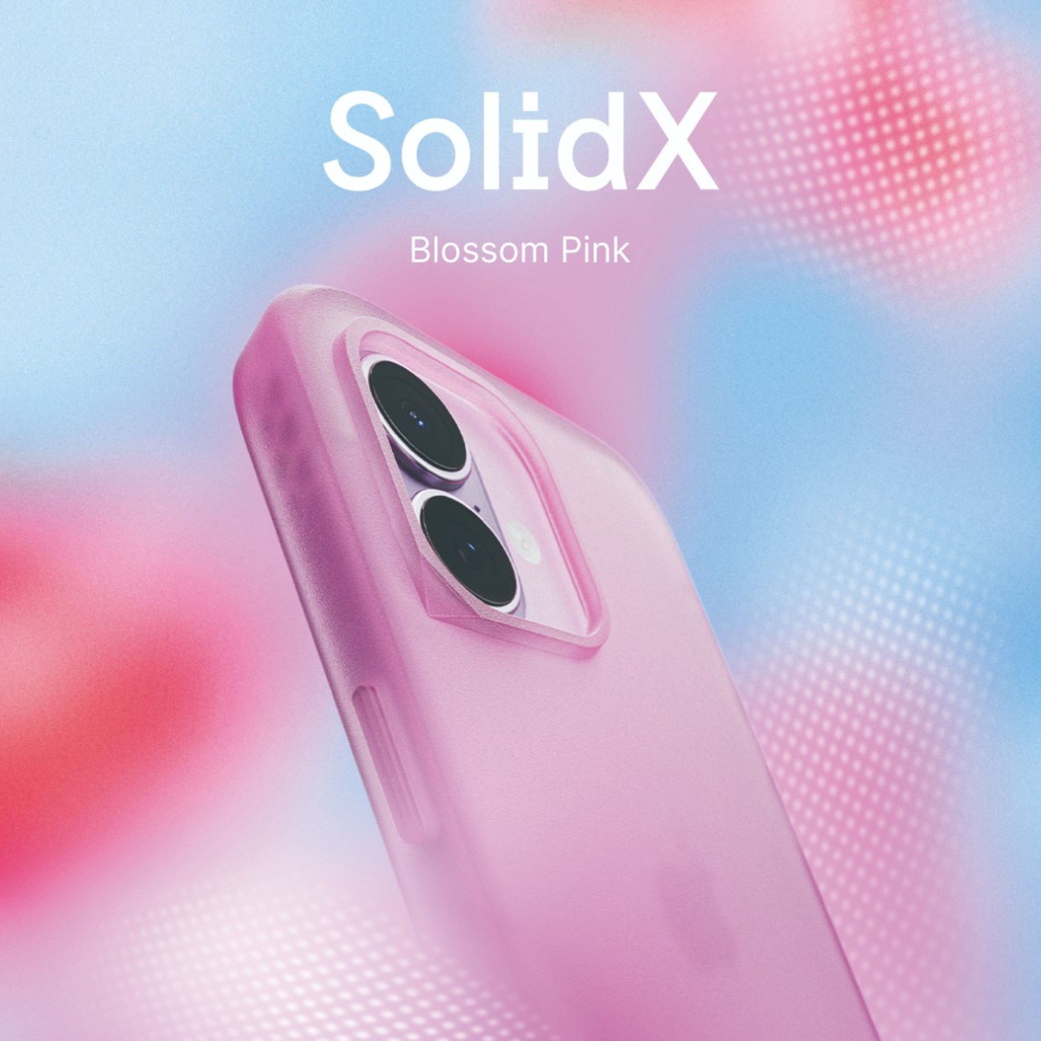 Husă RHINOSHIELD SolidX MagSafe pentru iPhone 17, roz petală