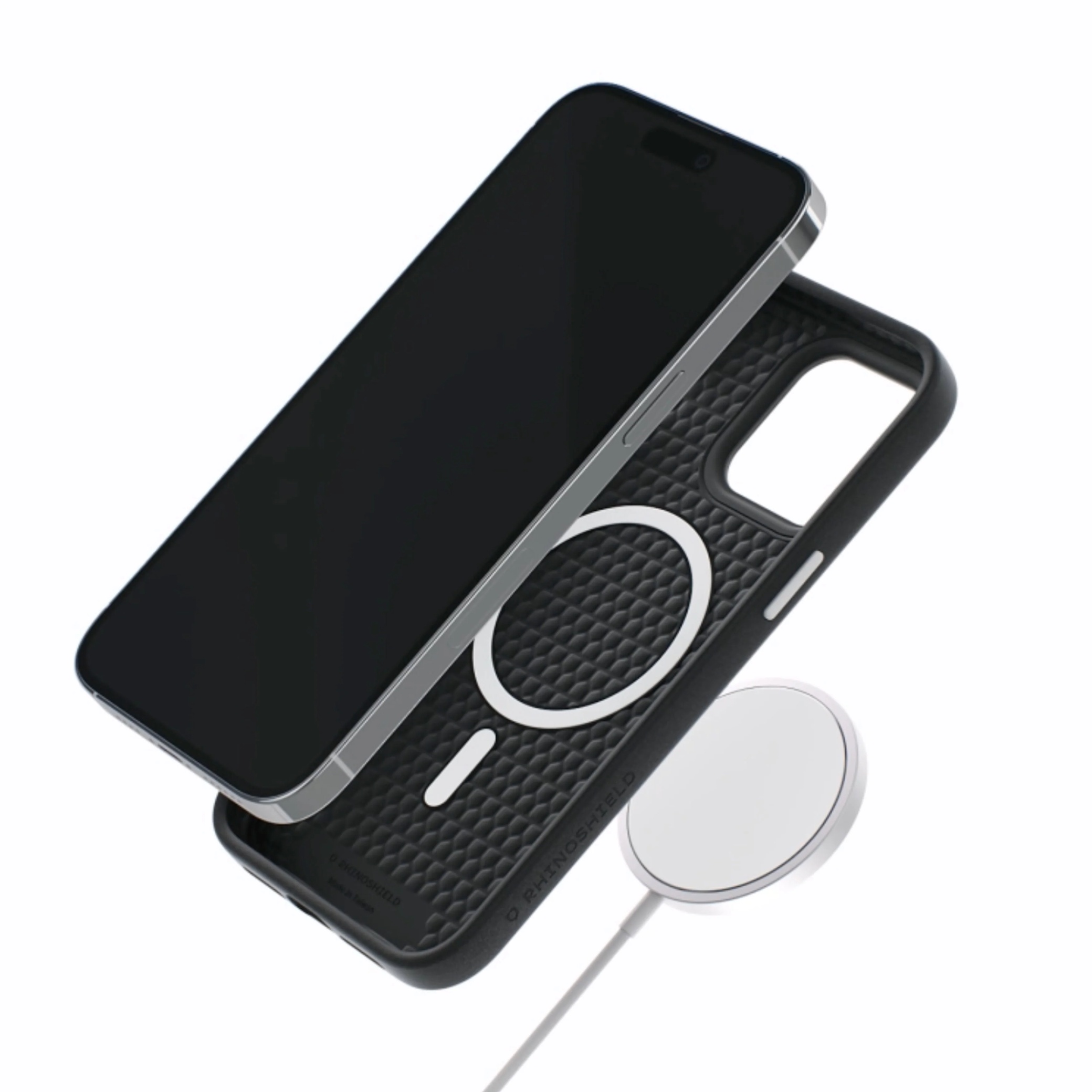 Husă RHINOSHIELD SolidSuit MagSafe pentru iPhone 12 / iPhone 12 Pro, negru clasic