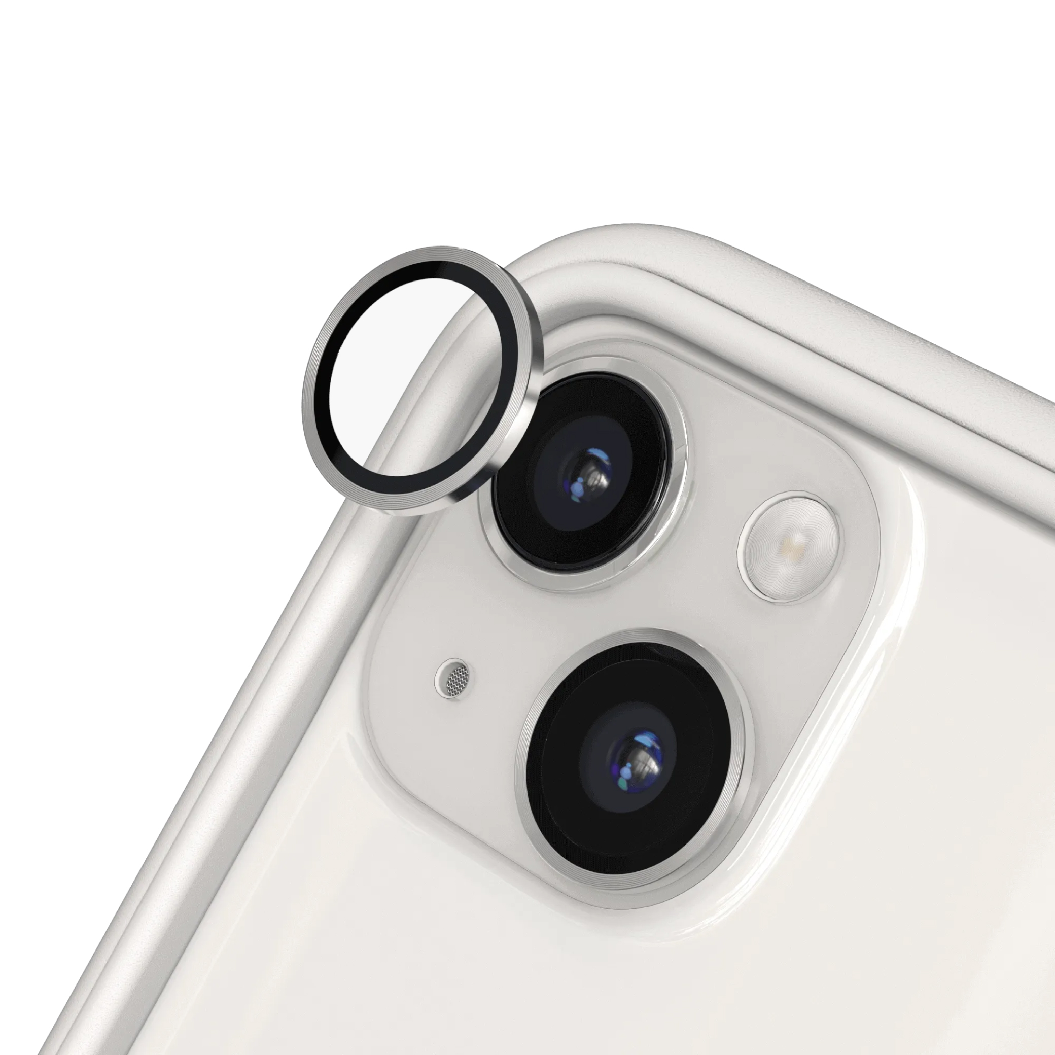 Protecție lentile cameră RHINOSHIELD pentru iPhone 13 / iPhone 13 mini, argintiu