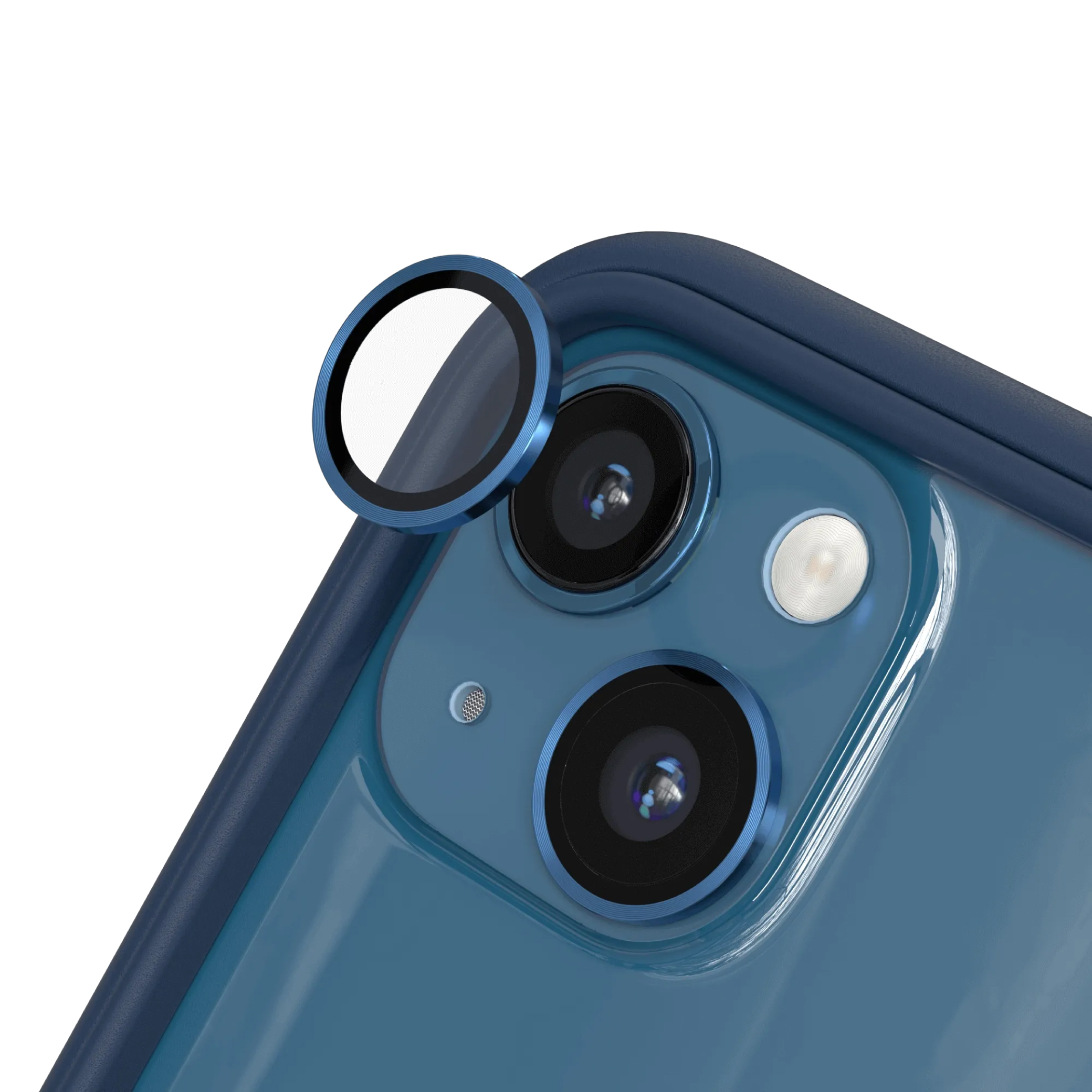 Protecție lentile cameră RHINOSHIELD pentru iPhone 13 / iPhone 13 mini, albastru