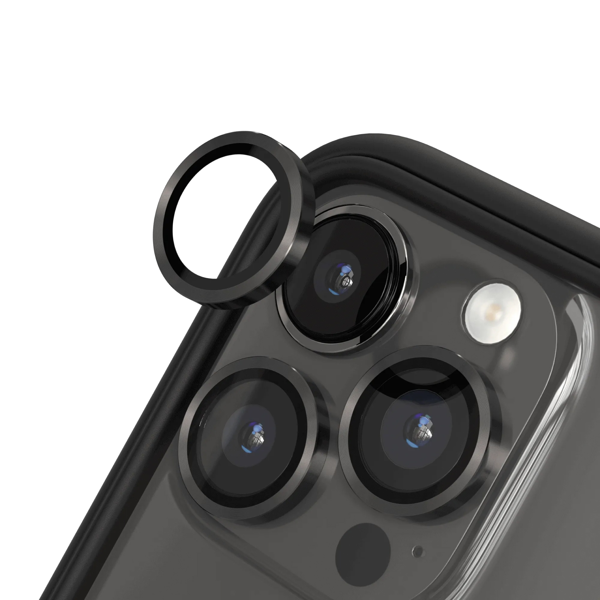 Protecție lentile cameră RHINOSHIELD pentru iPhone 13 Pro / iPhone 13 Pro Max, gri închis