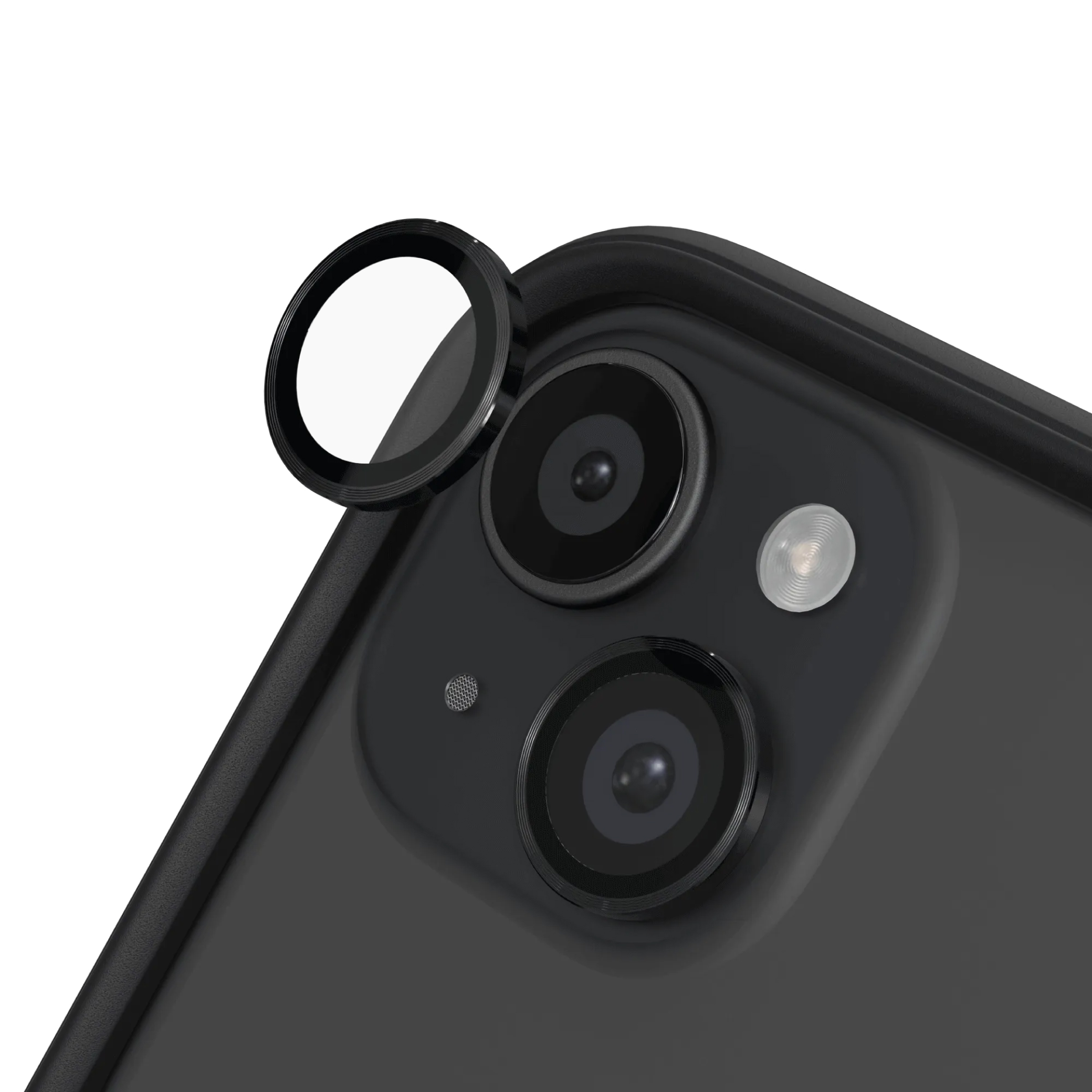 Protecție lentile cameră RHINOSHIELD pentru iPhone 15 / iPhone 15 Plus, negru