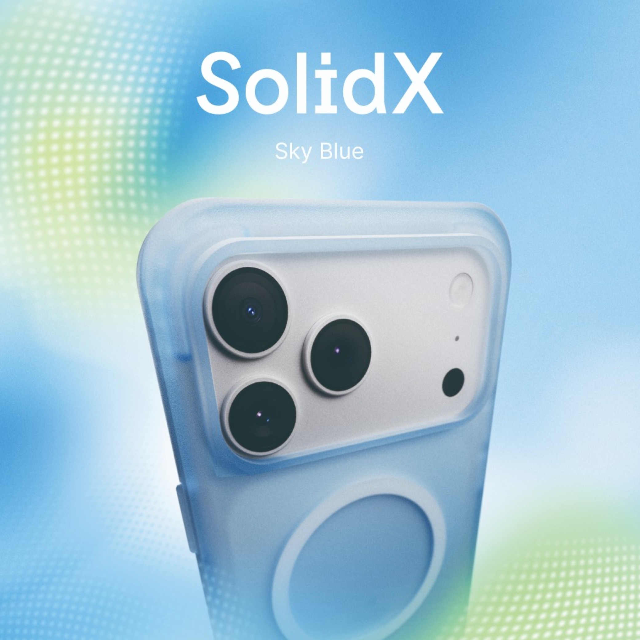 Husă RHINOSHIELD SolidX pentru iPhone 17, albastru cer