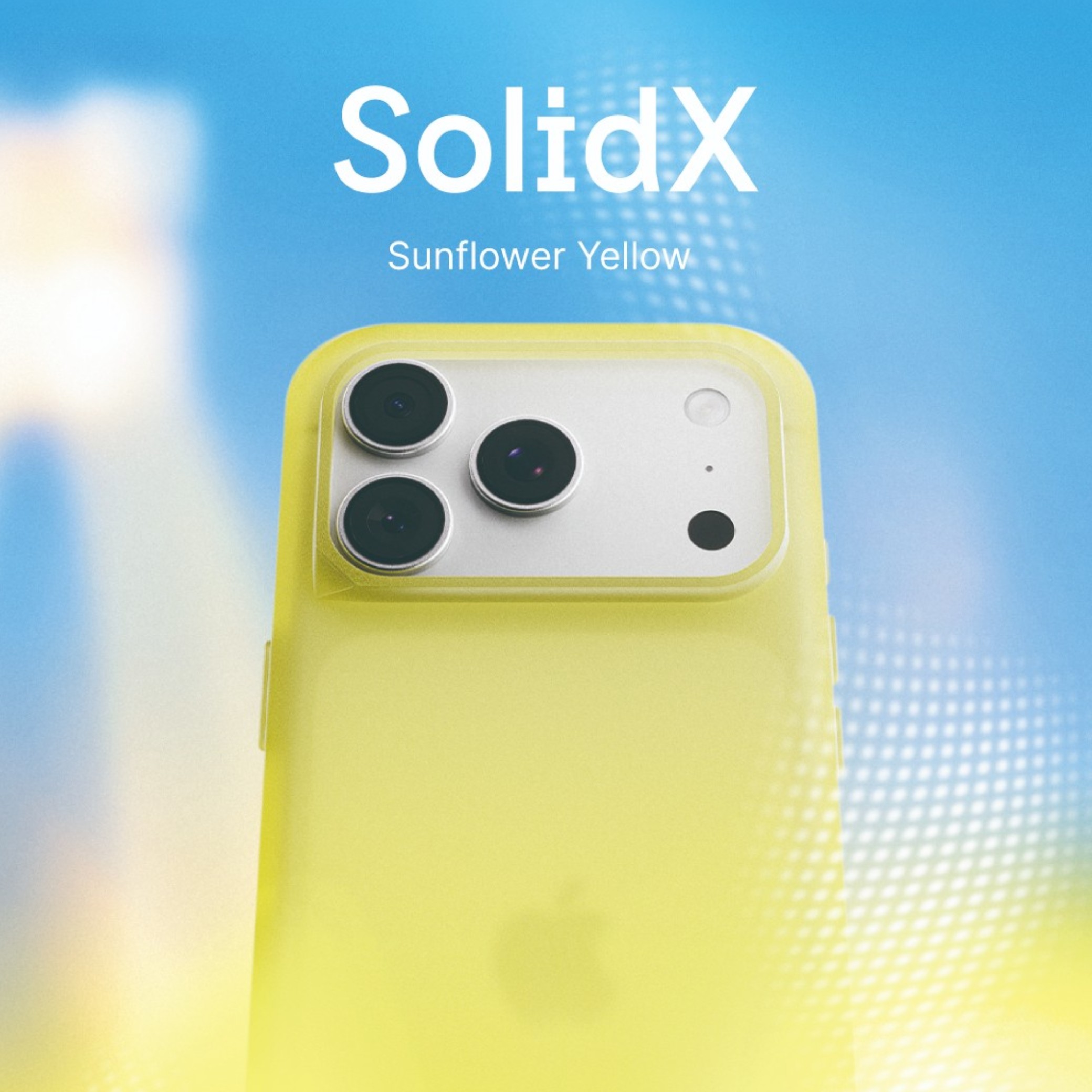 Husă RHINOSHIELD SolidX pentru iPhone 17, galben floarea-soarelui